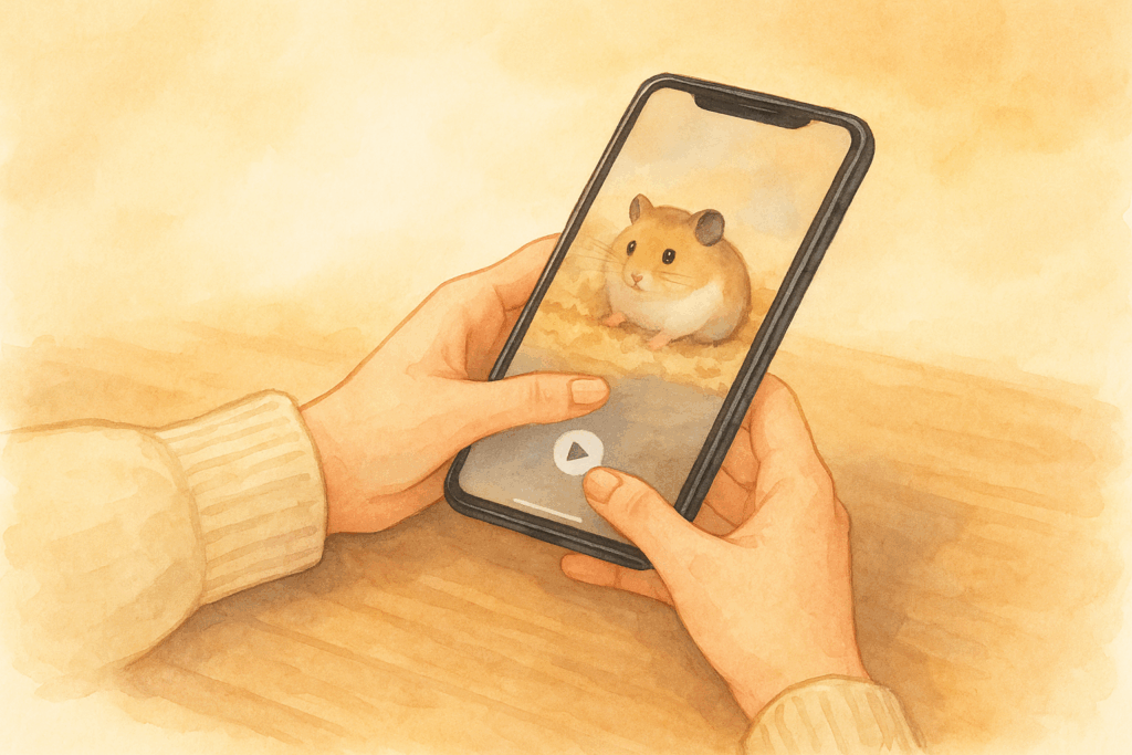 親指の付け根が痛いときのスマホ操作イメージ
